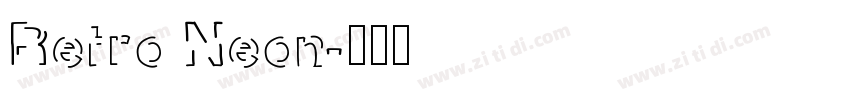 Retro Neon字体转换